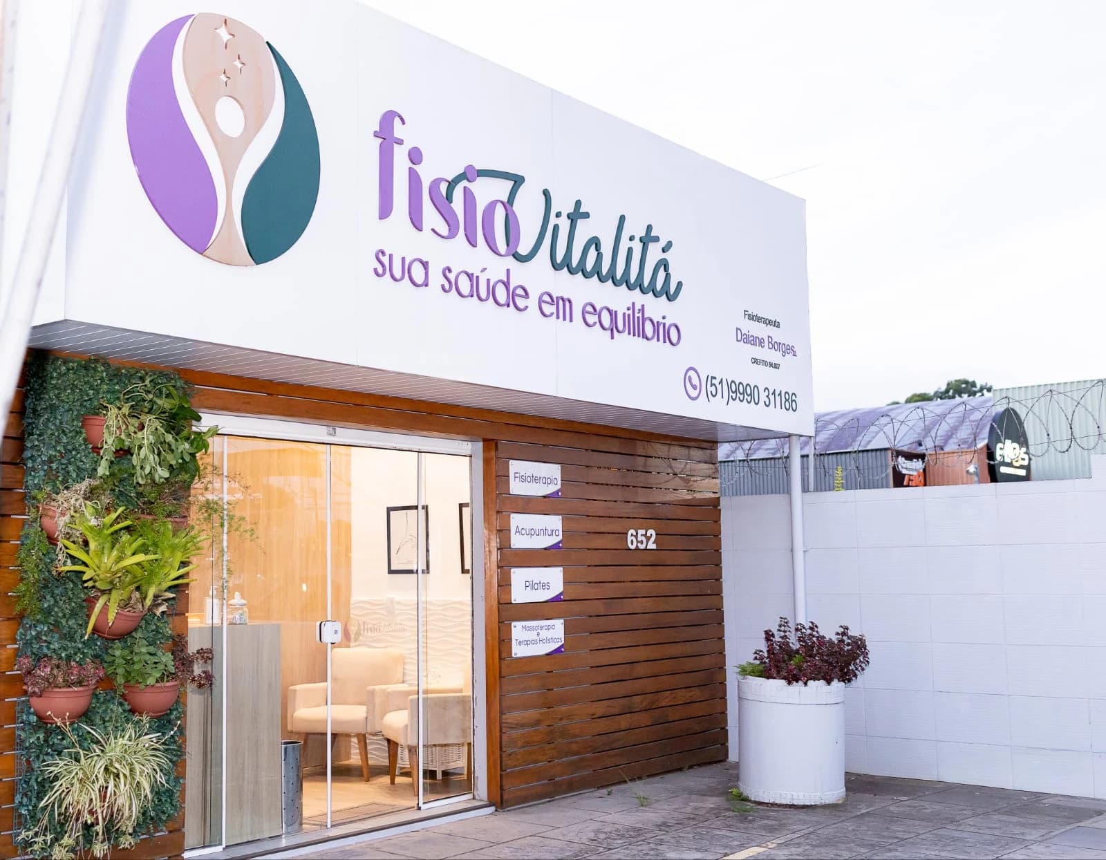 Ambiente acolhedor da clínica FisioVitalitá
